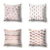 Polyester Pillow Case Automobile Decoration Home Printed Pillow Case Waist Cushion Cover Car Cushion Head Cushion Cover