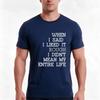 Funny Quote Saying Gift When I Said I Liked It Rough I Didnt Mean My Entire Life Tee Shirt Cool Gift Ideas For Friends Tshirt