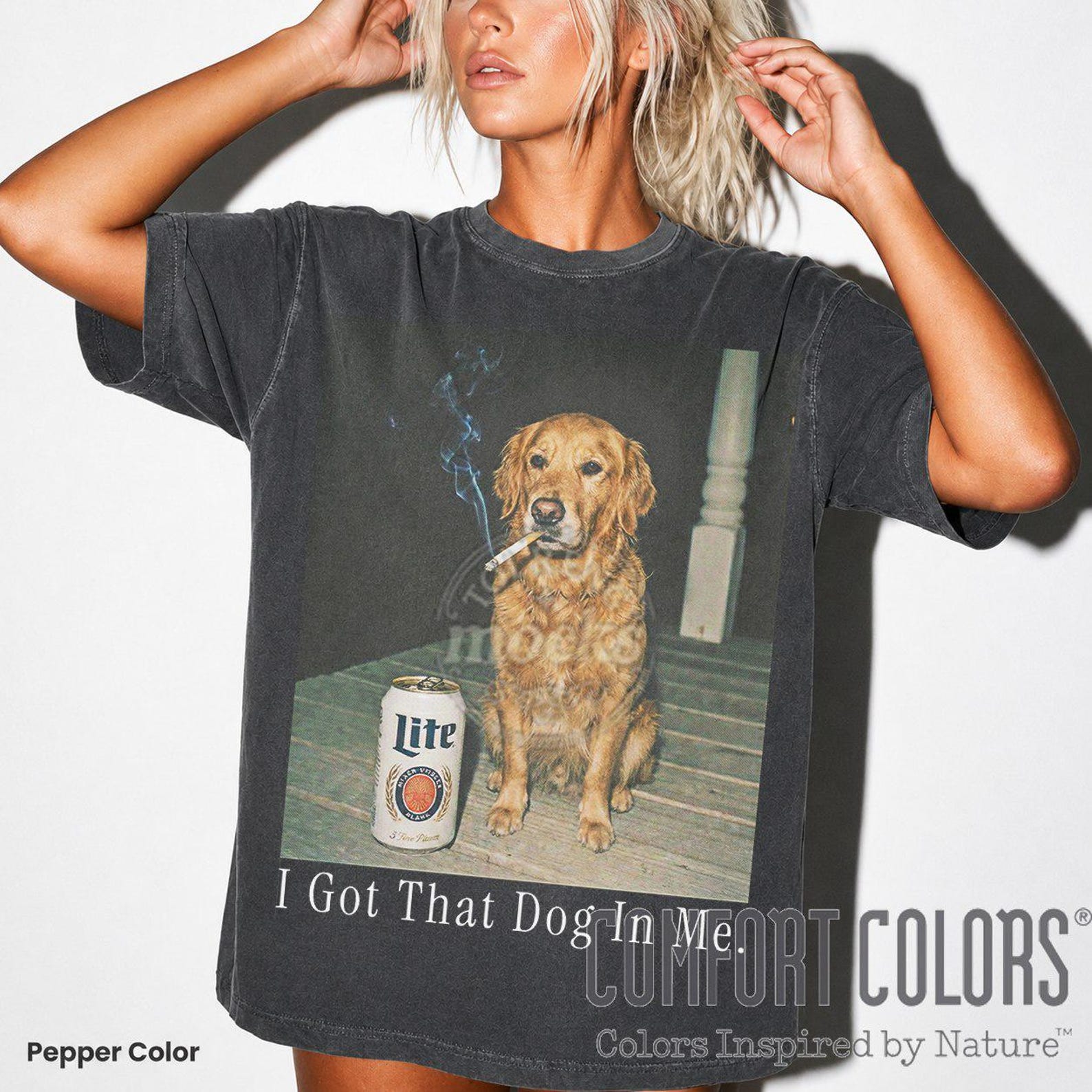 I Got That Dog In Me, Golden Retriever Shirt, Dog SweaT-Shirt, Funny Meme Shirt, Comfort Colors Tee, Golden Retriever Mom, Dog Lover Gift ID 2XL