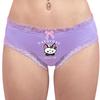 [LittleForBig] Women's Panties 7-Piece Set Silky Underwear [Bella's Mischievous Week] Lace and Ribbon Trim Ribbed Knit Multicolor Black, Blue, Pink &