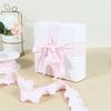 10 yards 4cm Handmade Frayed Edged Satin Chiffon Silk Ribbon For Wedding Invitation Wrapping Bouquets Birthday Party Decor Gifts