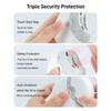 Rechargeable Safety Fingernail Trimming Tool Automatic Nail Trimmer Intelligent Electric Nail Clipper