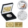 2022 commemorative medal, Year of the Tiger gold and silver coins, metal crafts