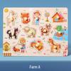 Wooden Alphanumeric Puzzle Board for Kids – Educational, Cognitive Matching & Hand Grab Toy