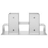 Firewood stacking aid 12 pcs silver 34 x 10 x 15 cm steel