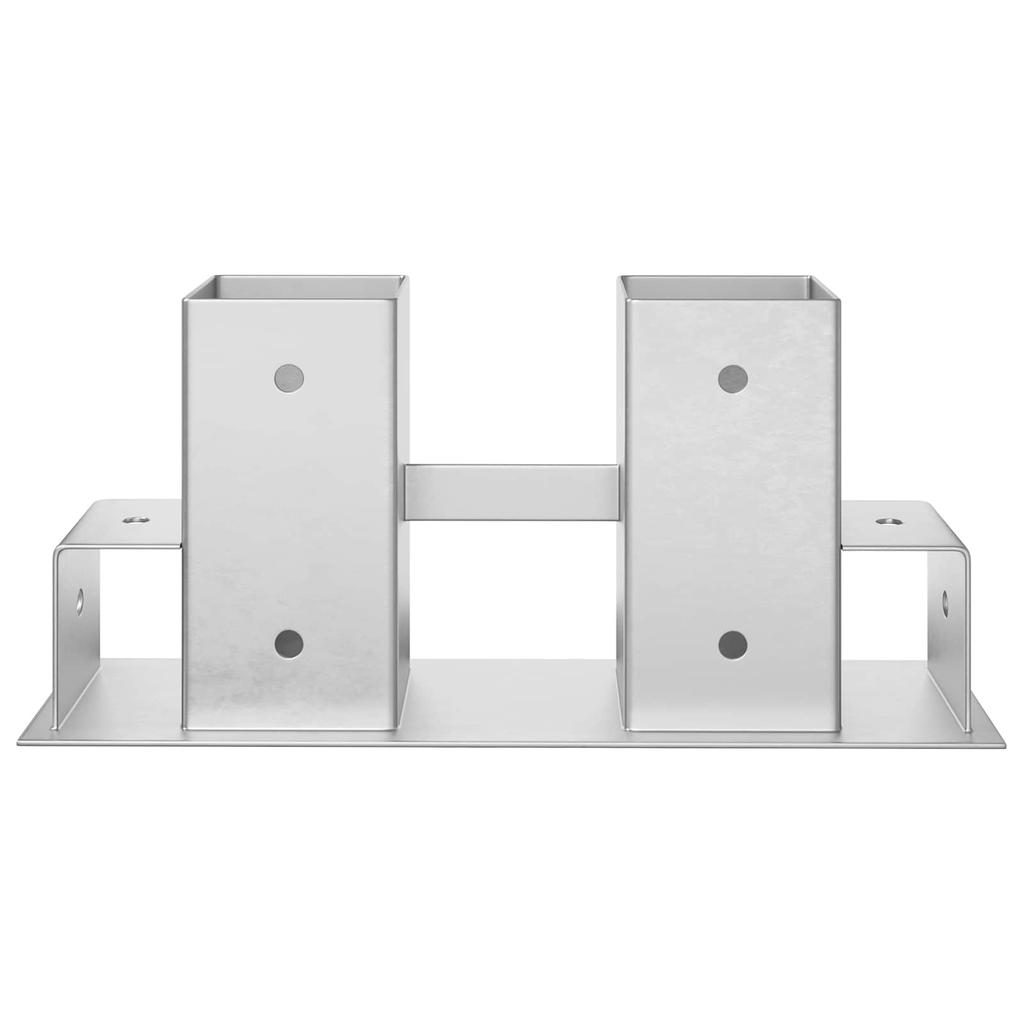 Firewood stacking aid 12 pcs silver 34 x 10 x 15 cm steel