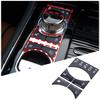 5pcs Piano Black Gear Shift Panel Button Trim Sticker For Jaguar XJ X351 10-19