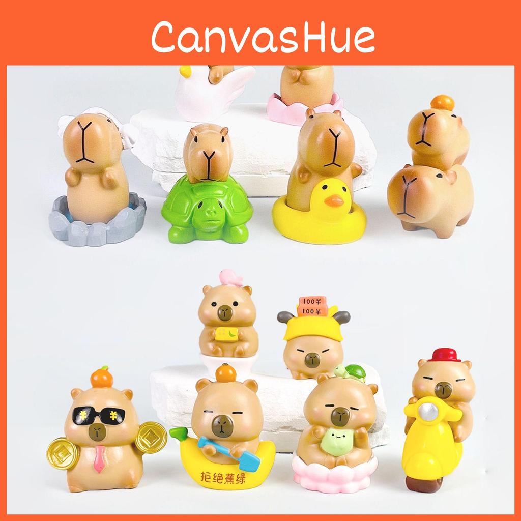 Swimming Circle Turtle Motorcycle Giant Goose Lotus Capybara Model For Desk Display And Collection