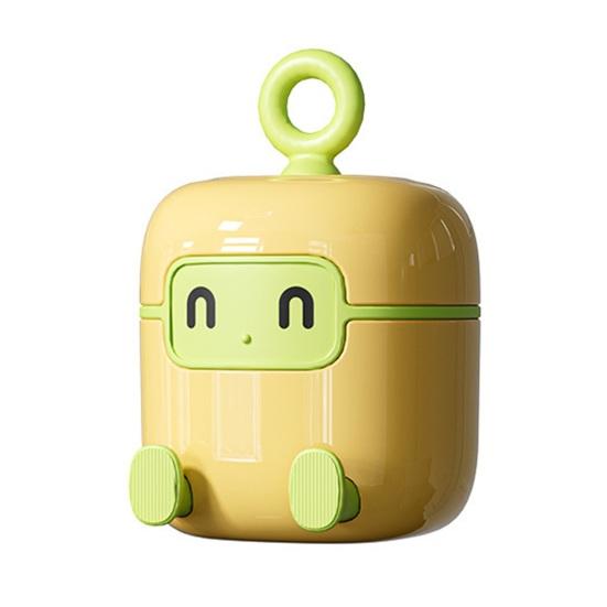 Lint Roller Reusable Washable Sticky Roller Eco-Friendly Pet Hair Remover Robot Design 2-in-1 Portable Lint Brush Quick Drying Travel Cleaner