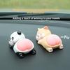 Animal Car Decor Resin Playful Bunny Car Accessory Ideal For Gift Giving And Celebrations