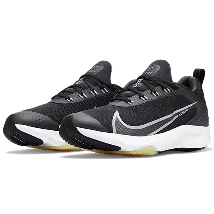 Nike Zoom Speed Slip Resistant Cushioning Low top Kids' Running Shoes Black Gray Kids' CJ2088-001