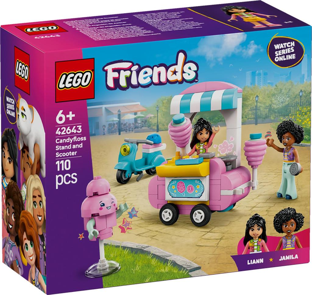 LEGO Friends Negozio di Zucchero Filato Giocattoli Blocchi Educativo6789Casa Gioco di Finzione 42643