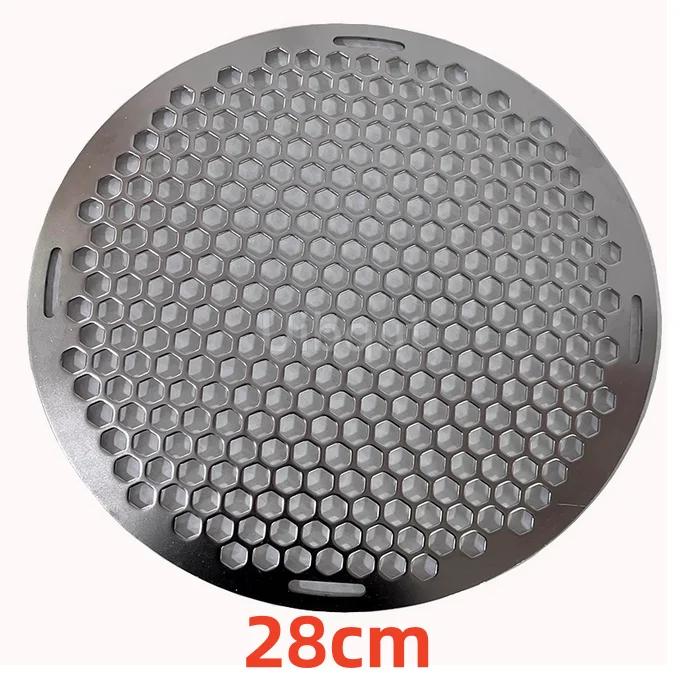15 to 60cm smooth Barbecue Round hole Cooling Baking Rack 304 Stainless Steel Wire Oven Sheet Circular BBQ Net Baking Grill