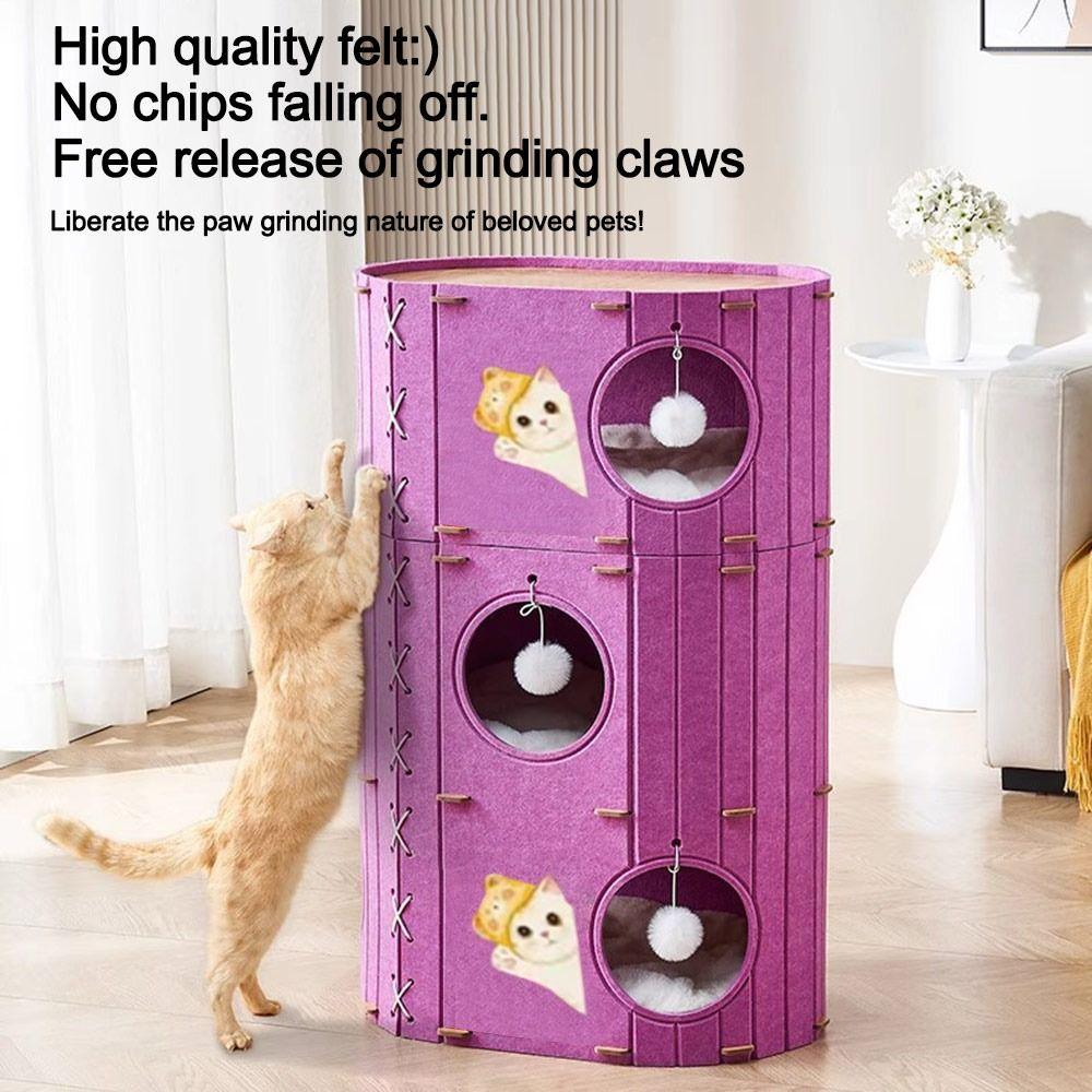Wear Resistant Cat Nest Multi Layer Cat House New Cat Climbing Frame  Pet Accessories