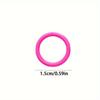30pcs Double-Button Binding Colored Loose-Leaf Rings Plastic Book Rings Card Rings And Assorted Colored Rings