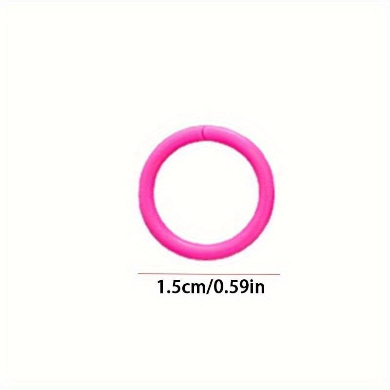 30pcs Double-Button Binding Colored Loose-Leaf Rings Plastic Book Rings Card Rings And Assorted Colored Rings
