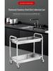 Stainless Steel Restaurant & Hotel Serving Trolley - Mobile Dining, Dessert, Bar, Busboy Cart