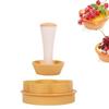 Flower Shape Pastry Dough Tamper Tart Kit Shell Mold Tart Cutter Dough Cookie Biscuit Cutter Set DIY Cupcake Biscuit Baking Mold