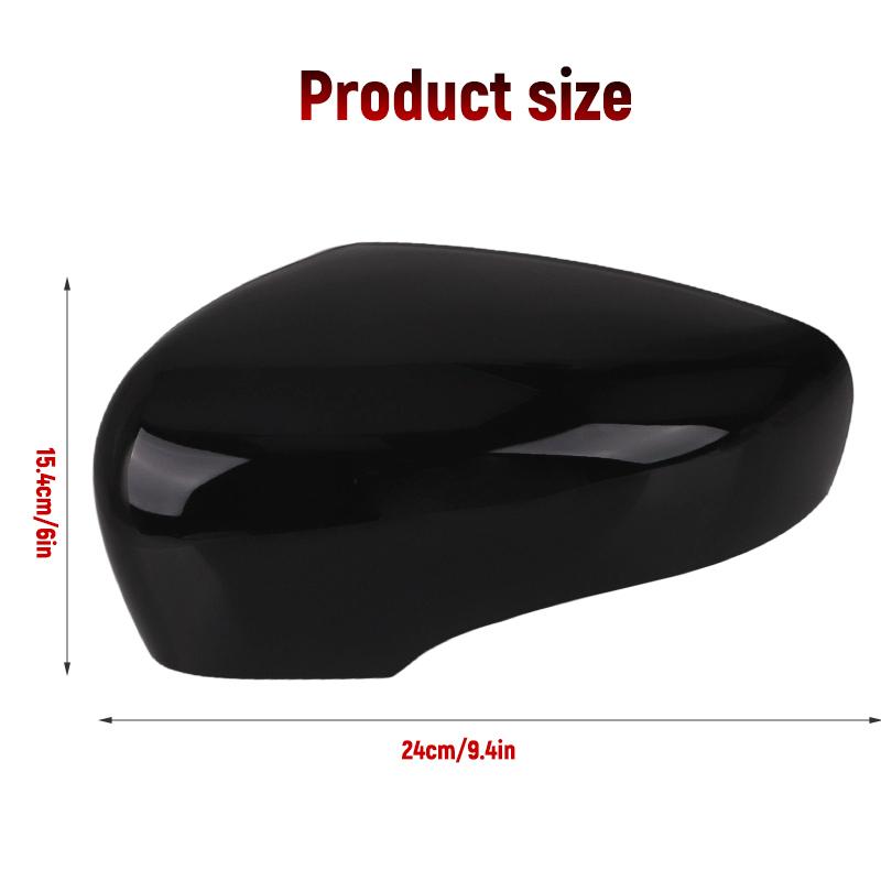 Glossy Black/White Car Side Door Rearview Mirror Cover Cap For Renault Clio 4 Mk4 / Zoe / Captur 2012- Door Wing Mirror Case