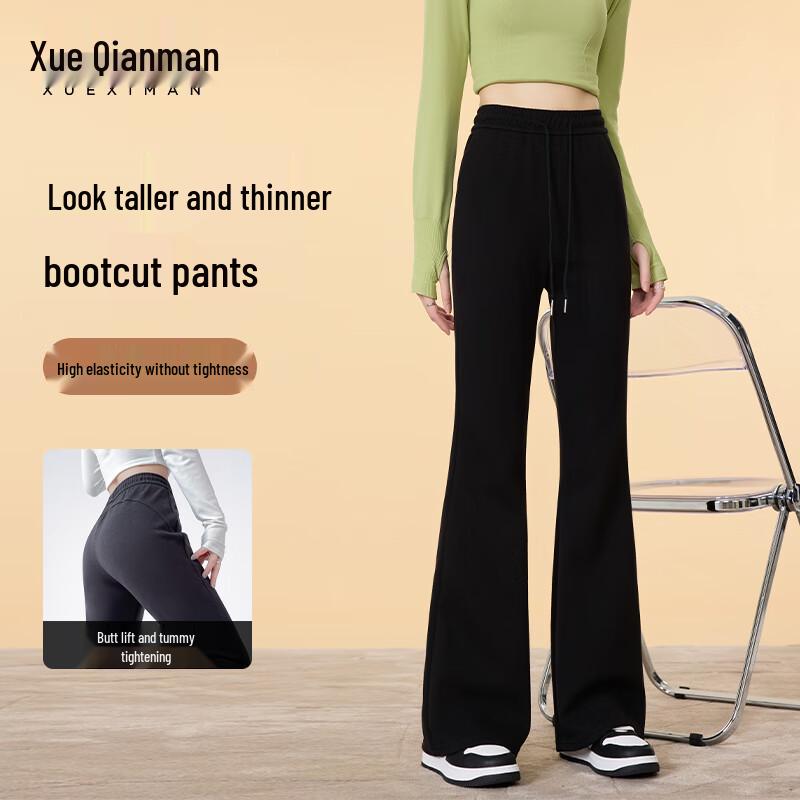 

Xue Qiman Women s High-Waist Flare Sweatpants XL