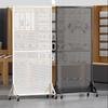 Danle Pegboard Storage Rack with Wheels