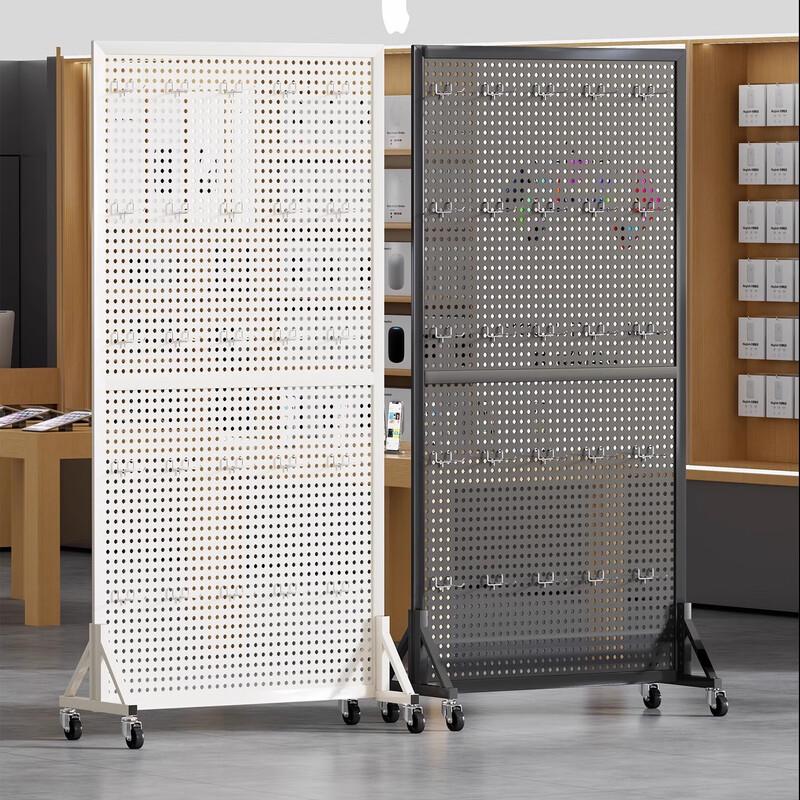 Danle Pegboard Storage Rack with Wheels