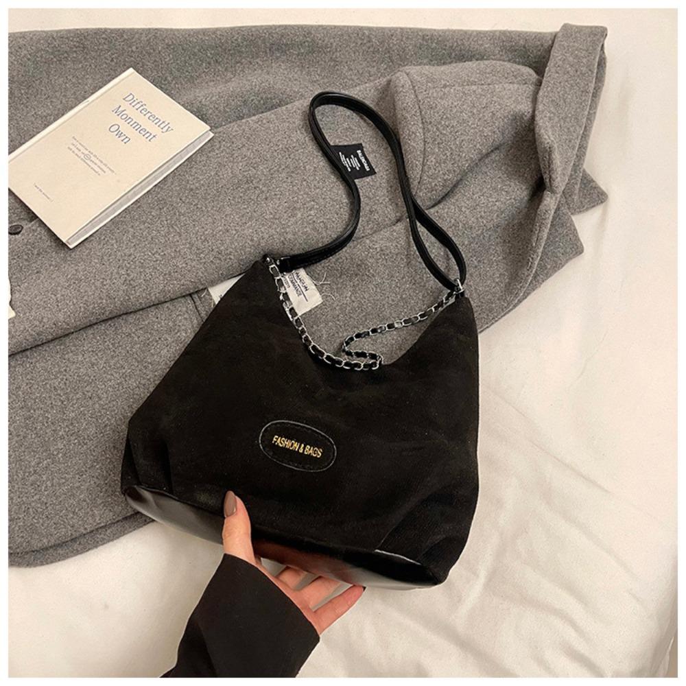 

Сумка на одне плече, через плече, сумка-кросбоді, однотонна сумка на плече, мультяшна жіноча сумка, дівчина Without Pendant-Black