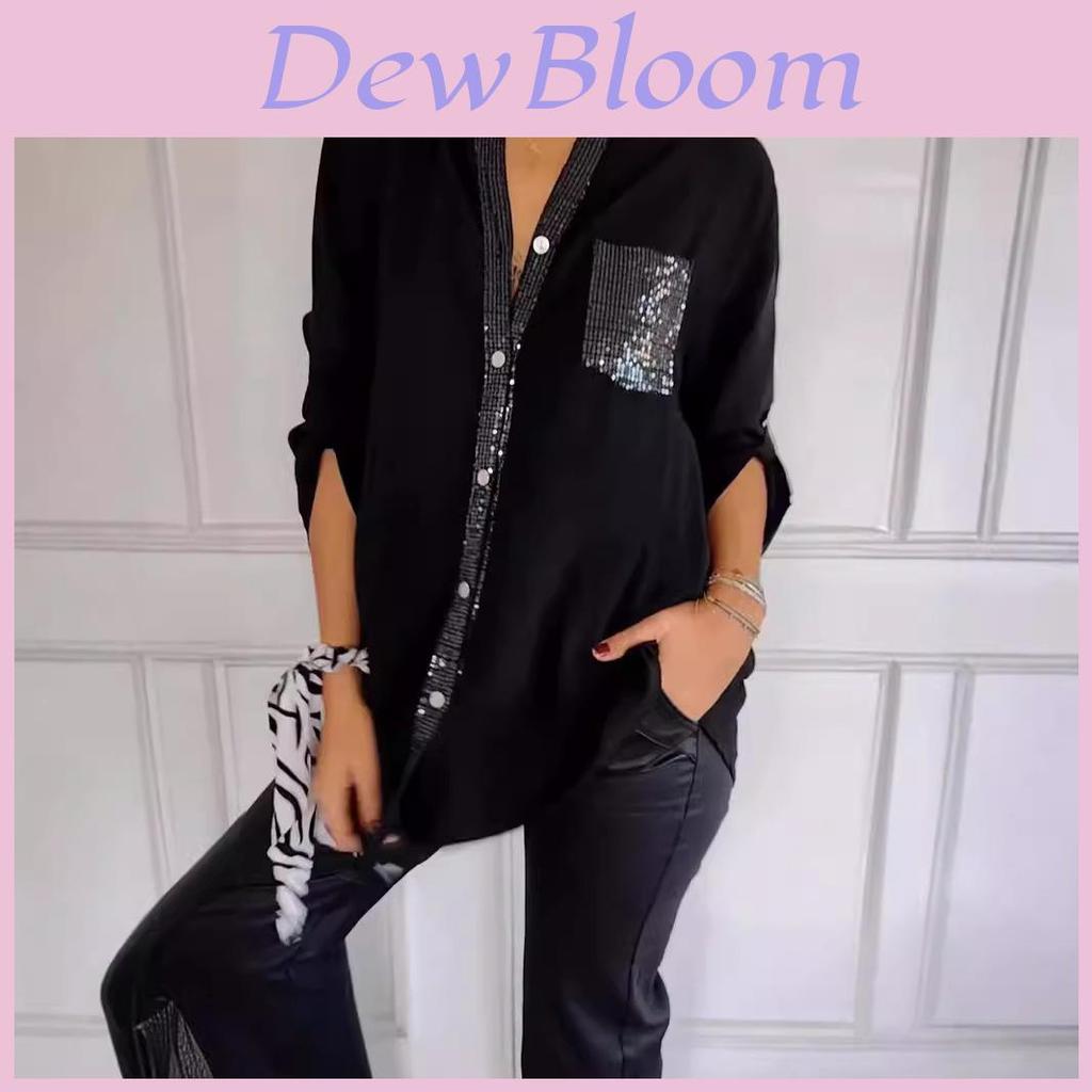 Womens Business Shirt With Pocket And Noniron Polyester For Office Wear