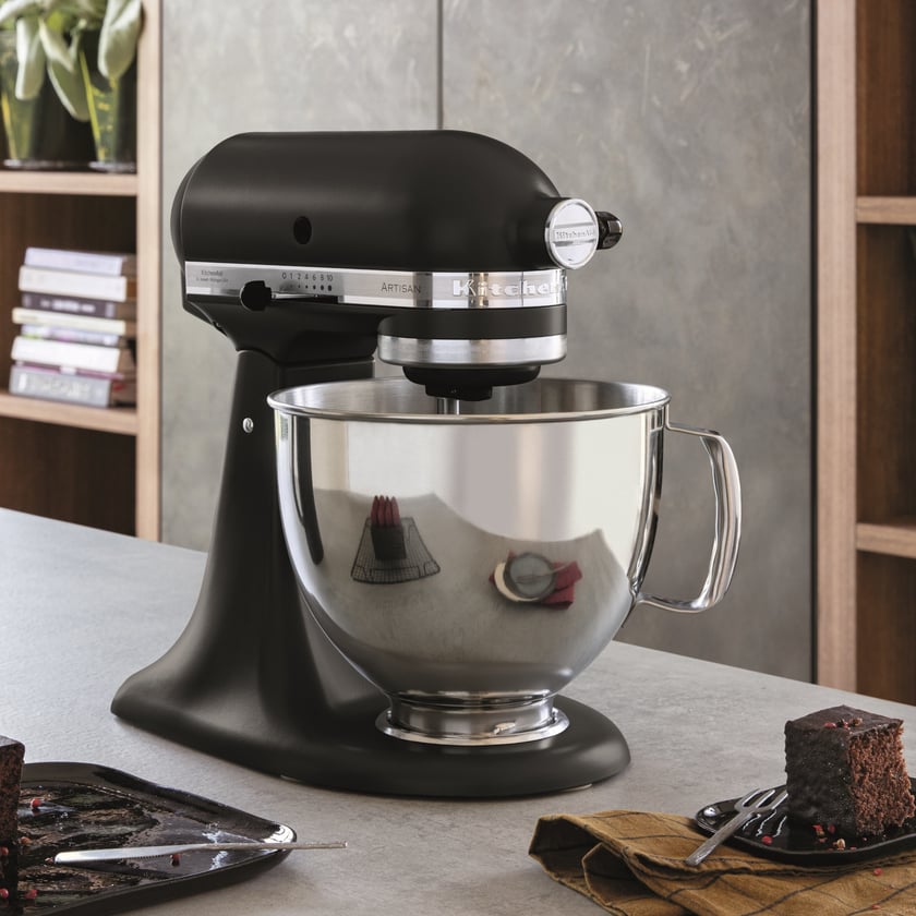 Kitchenaid Artisan 5Ksm125 4,8L Küchenmaschine Kitchenaid Farbe: Matt-schwarz