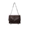 Borsa a tracolla lunga in pelle di pecora, borsa da postino, capiente, per pendolari, retrò, casual, a spalla, da donna