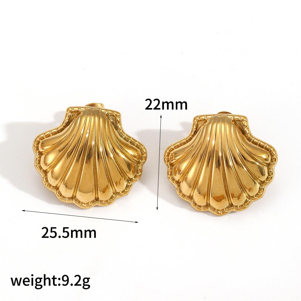 Modern Style Stainless Steel Geometric Earrings For Women Summer
