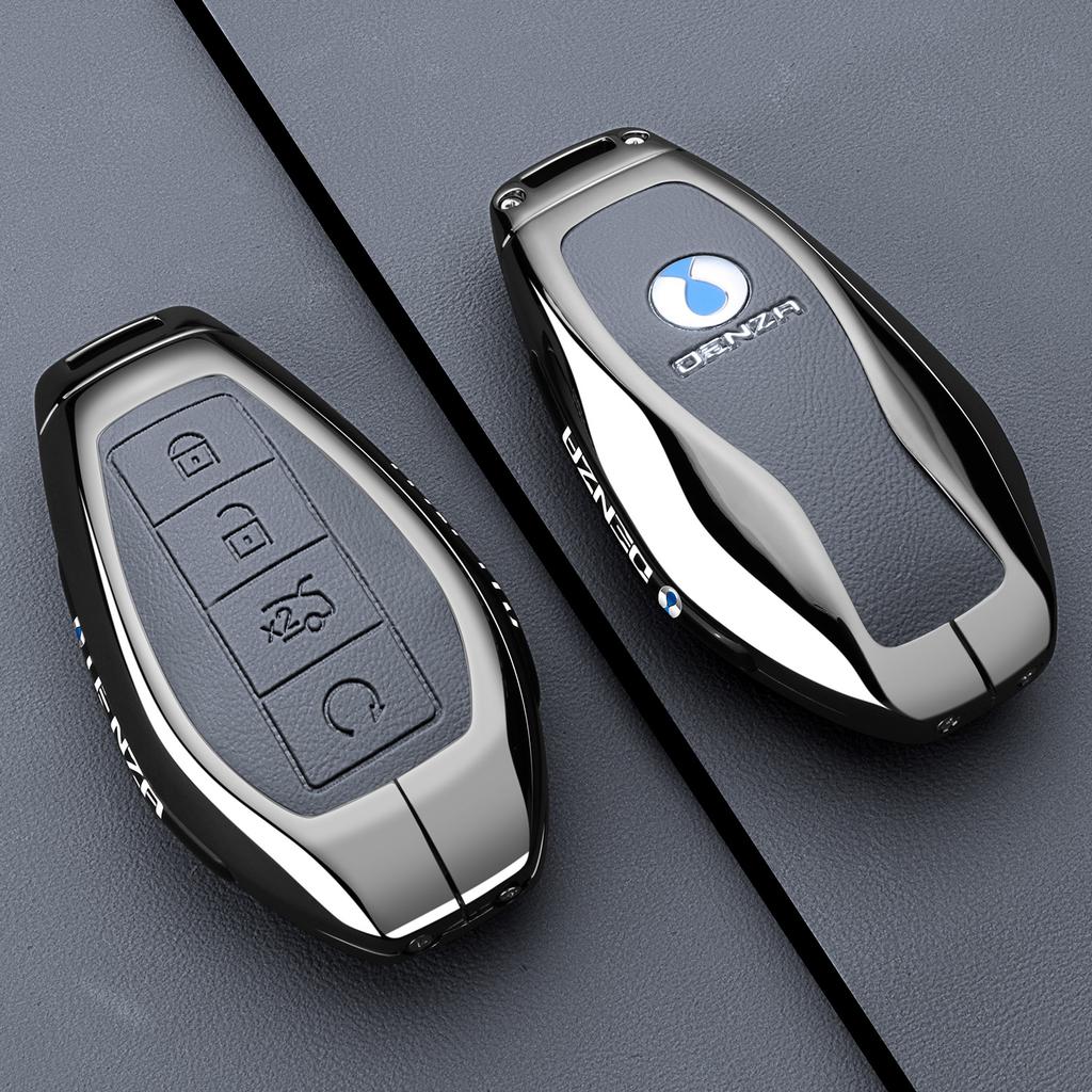Fit For Denza N9 Auto Specialized High-End Metal Key Fob Cover Bag Protective Cover Key Fob Chain Premium Grade Auto Interior Accessory