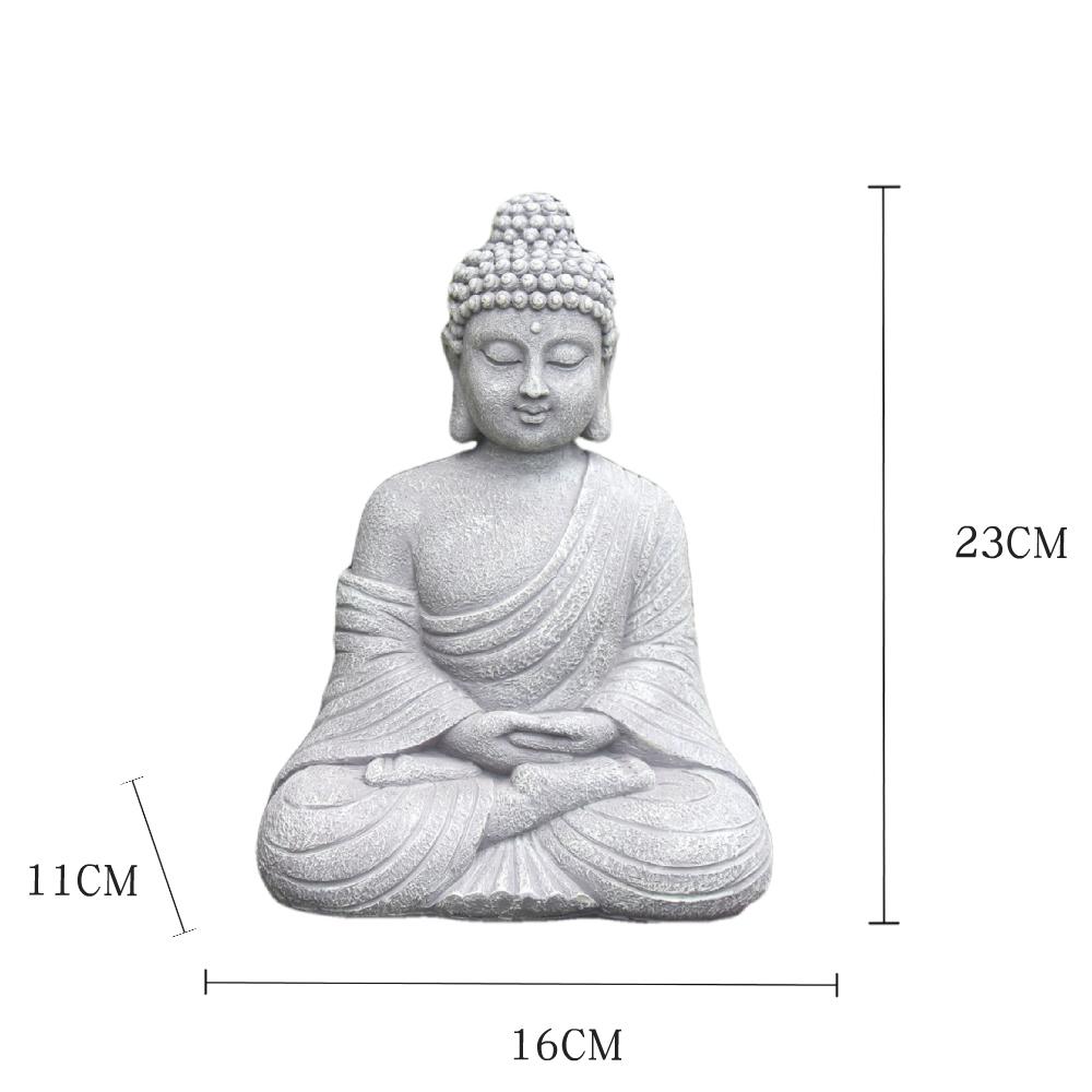 9palcová vintage zahradní socha Buddhy vnitřní venkovní zahrada zenový buddhismus figurka socha dekorace pro domov kancelář obchod ozdoba
