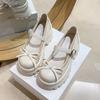 Fashion 8.5CM New Autumn Chunky Platform Butterfly-Knot Slip-on Sneakers Women Punk Thick Bottom Pumps Non Slip Walking Casual Shoes