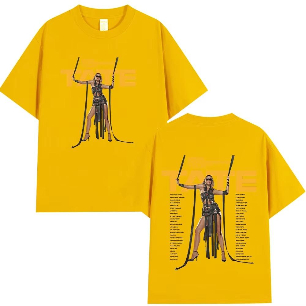 Tate McRae Miss Possessive Tour 2025 T-Shirts Men Women Harajuku O-Neck Short Sleeve T Shirts  Casual T-shirt Fans Gift
