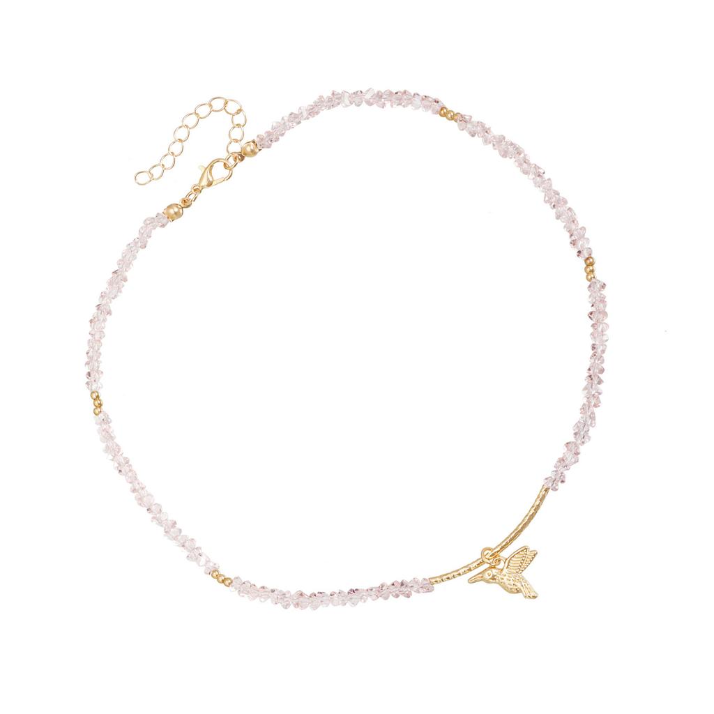 Trendige Minimalistische Vogelanhänger Halskette Verstellbare Kette Leichte Schlüsselbein Kette für Damen Modeschmuck Geschenk