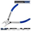 6-Inch Industrial Diagonal Cutting Pliers for Electronics and Models - Offset Jaw Design