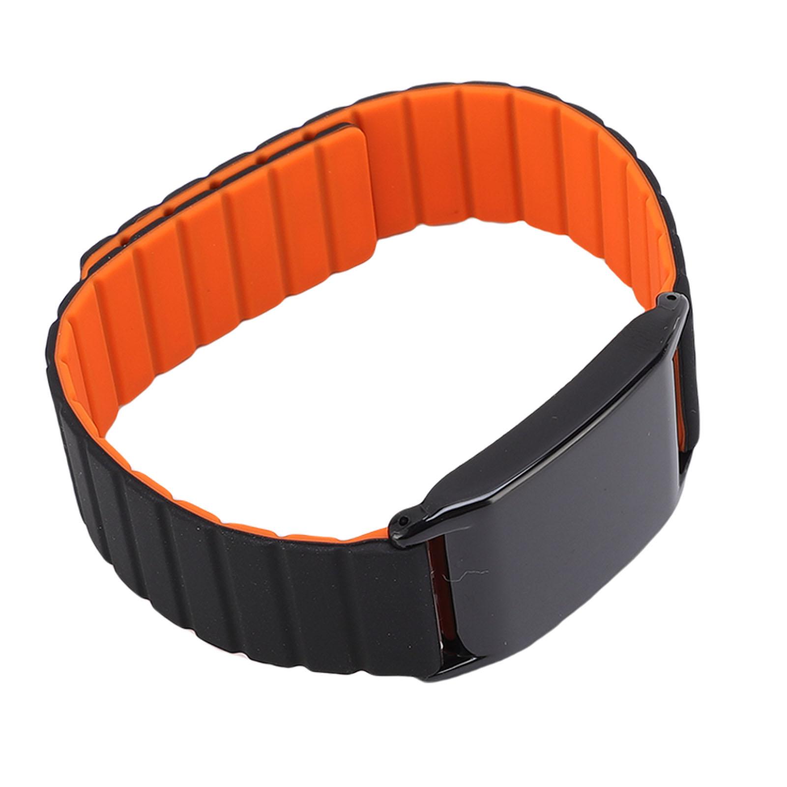 Magnetic Silicone Watch Band Replacement for WHOOP 4.0 Watch Fitness Tracking Band Soft Skin Friendly