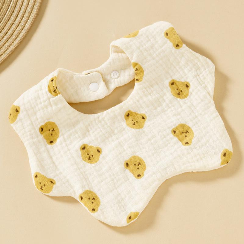 Baby Cotton Bib & Scarf Set - Infant Triangle Design