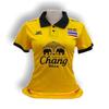 THAILAND National Football Soccer Vintage Polo Shirt Women Lady Training JERSEY CHEER Print Quick Dry Short Sleeve Uniform Elephant Flag Badge Logo