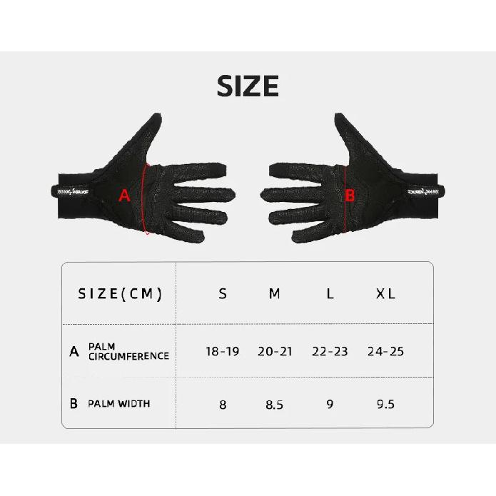 YKYW Black White Full Finger Cycling Gloves Breathable Men Bicycle Goves Touch Screen Sports Gloves MTB Bike Shockproof Gloves