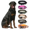 Heavy-Duty Nylon Dog Collar With Hook-and-Loop Zinc Alloy Buckle Medium To Large Breeds