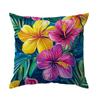 1 Stück Sommerblumen Kissenbezüge Polyester Kissenbezug Für Zuhause Sofa Stuhl Bett Auto Party Tischdekoration