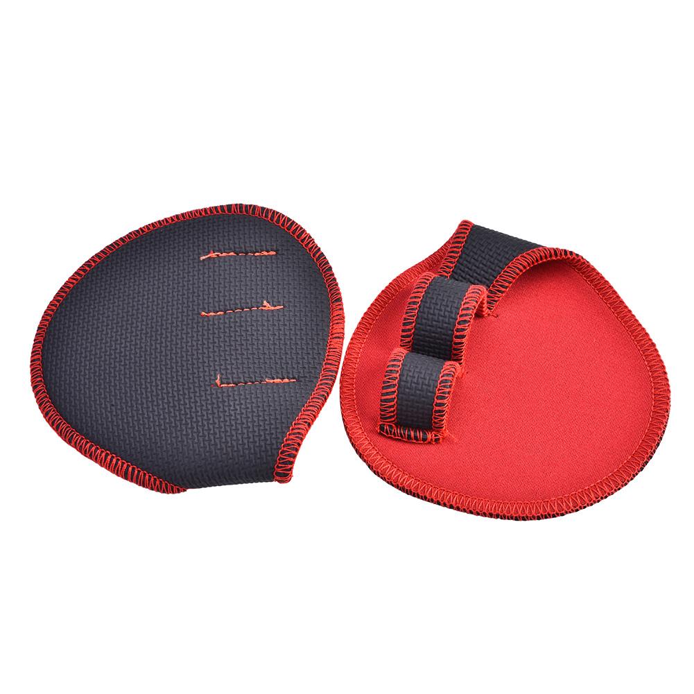 1 Pair Weight Lifting Weightlifting Protection Pads Gloves for Fitness Workout Exercise(Red)
