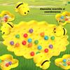 Albinuta Interactive Kids Game Board, Magnetic Multi-Functional Board Game for 2-4 Players, Trains Focus & Coordination, Ages 4+, Yellow