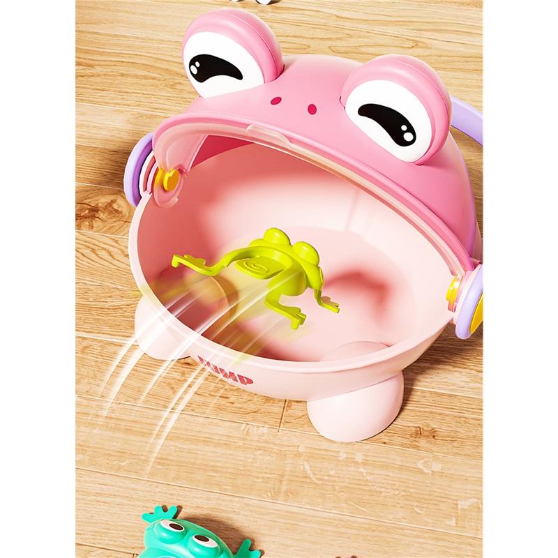Children's Jumping Little Frog Baby Educational Press-and-jump Frog Can Jump Green Toad Parent-child Toy Interactive Game