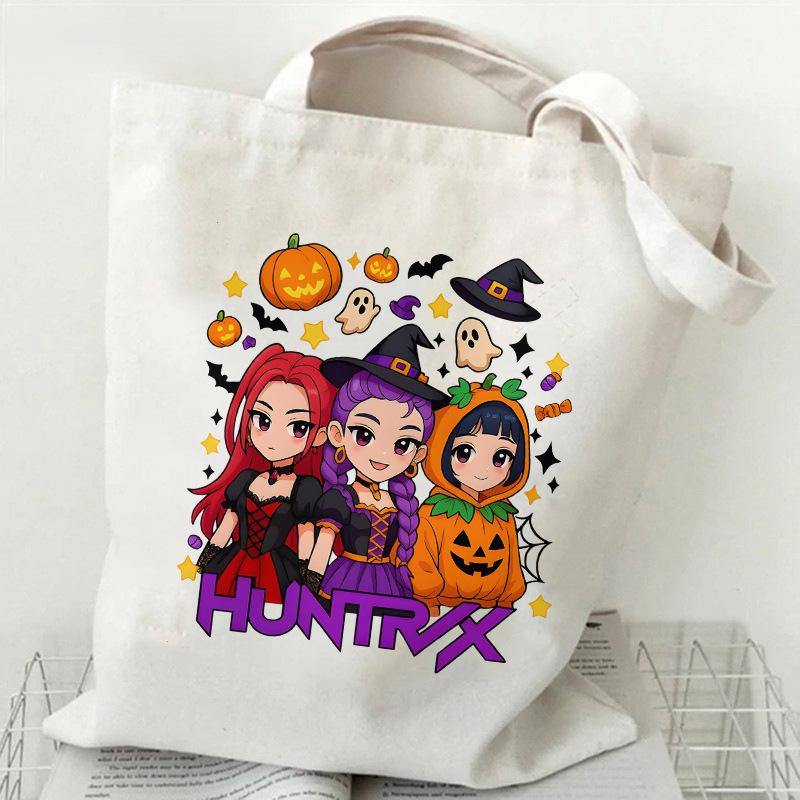 Hot sale Kpop Korean Witch Hunter Girls Group Printed Canvas Bag Student Daily Handbag Shopping Bag