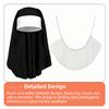 1/3Pcs Victorian Halloween Gothic Costume Nun Collar Gothic Hat White Collar  Costume Party