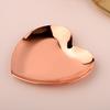 Jewelry Tray Polished Mirror Surface Stainless Steel Heart Shape Ring Necklace Earrings Display Dish Household Supplies