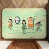 anime D-DORAEMON Floor Mat Soft Flannel Floor Mat  Suitable for Entryways, Living Rooms, Bedrooms, and Bathrooms